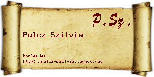 Pulcz Szilvia névjegykártya